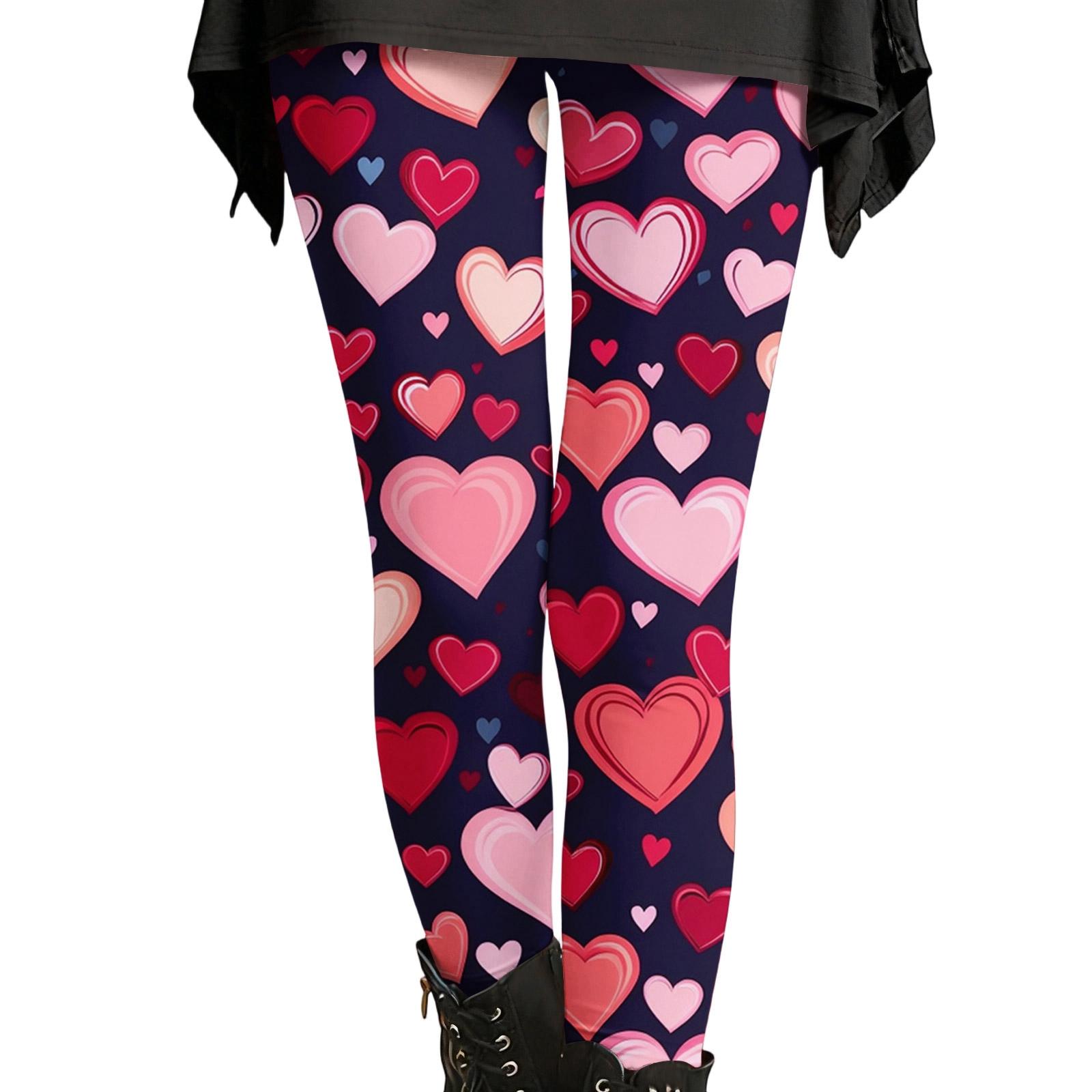 

Легінси для жінок з високою талією, з принтом, м які, еластичні, для тренувань, йоги, подарунки XXXL червоний