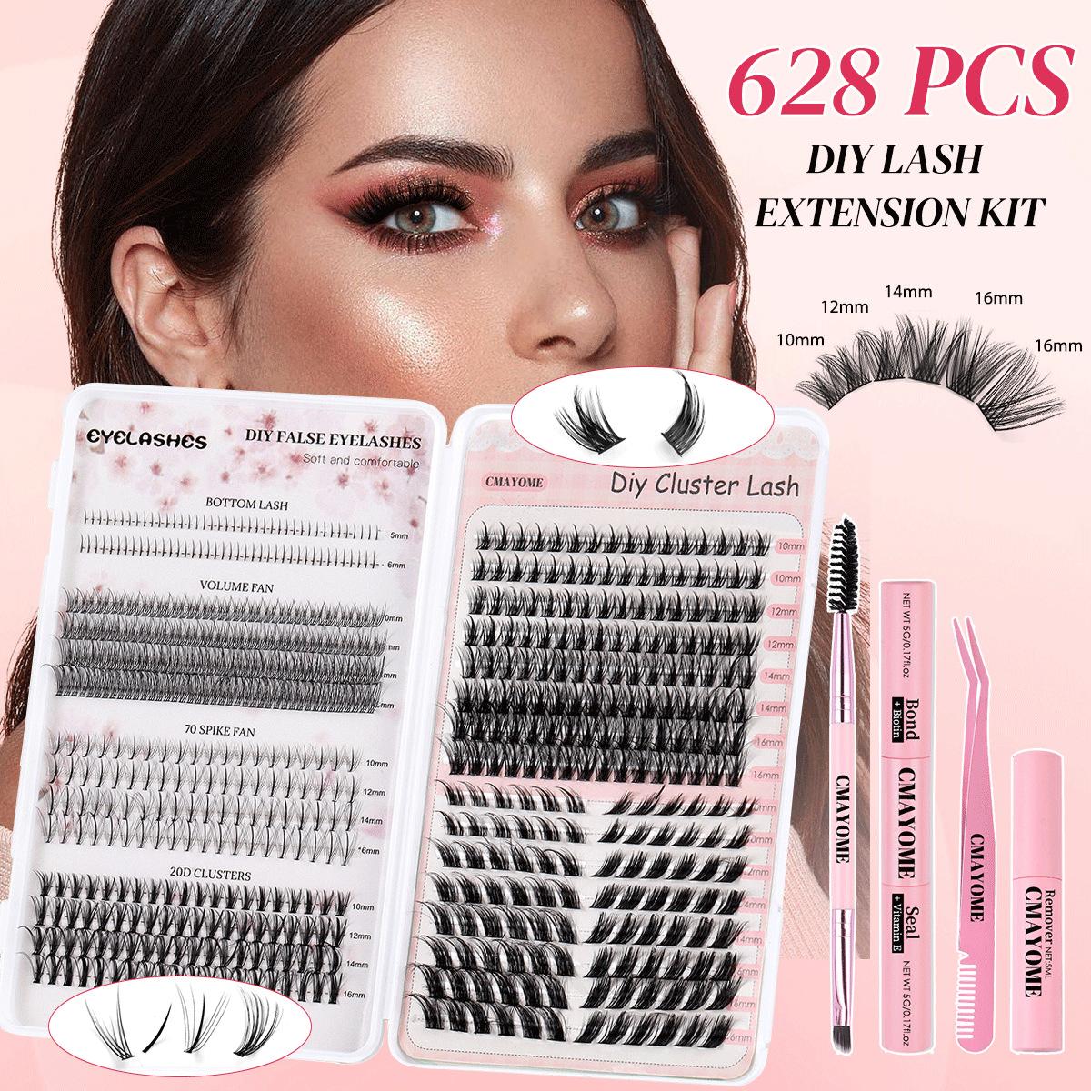 

Diy Single Tuft Of Hair Large Capacity Eyelashes Book Curled Thick Mixed False Eyelashes