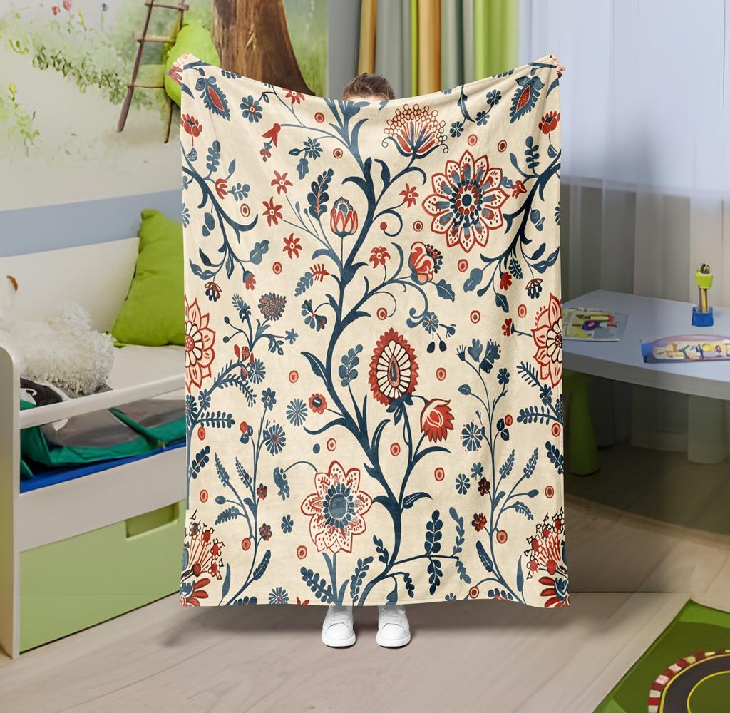 1PC Throw Fantasy Mushroom Flannel Blanket Forest Mushroom arts Bohemia style Soft thin Blankets for Home Car Camping Nap Picnic