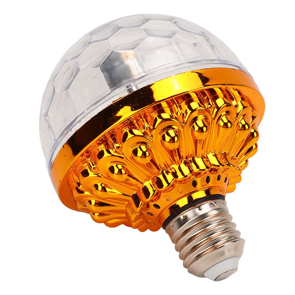 E27 Rotating Ball Light Bulb PC 6W LED RGB Party Lamp Bulb with 8.2ft Plug Wire for KTV Bar