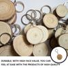 Wood Keychain Hanging Engraving Key Chain Shaped Hand-painted Accessory Jewelry Handmade Blank Round Keyring Making