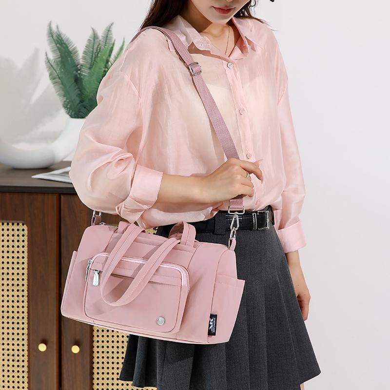 Solid Color Large Capacity Shoulder Bag Women's Tote Bag