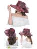 Korean Retro Floral Mesh Sun Hat - Women's Summer Fedora
