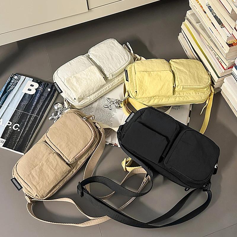 Zipper Solid Nyl Sewing Thread Casual Youth Women's Waist Packs 2026 High Quality Simple Soft Popular Commuting Crossbody Bag