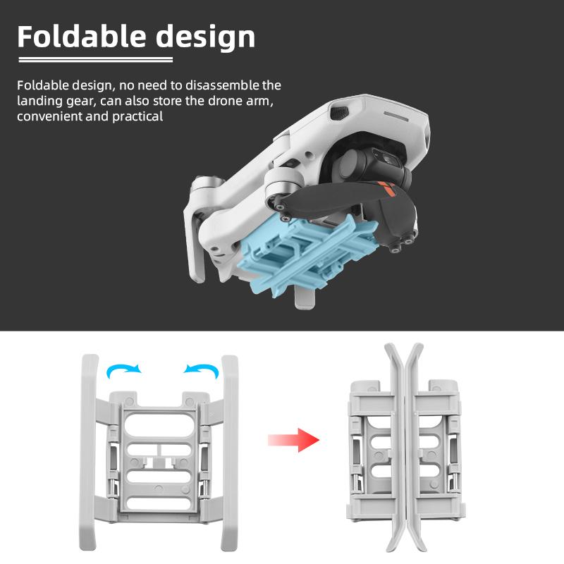 BRDRC Landing Gear Compatible with DJI Mini 4K/Mini 2/Mavic Mini/SE Quick-Release Legs Drone Accessories