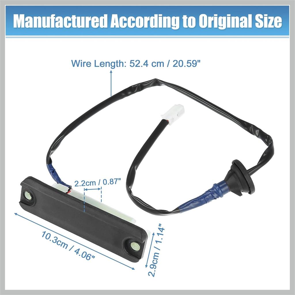 Trunk Liftgate Release Switch Touch Pad Rear Door Hatch Switch for Toyota Sienna 2004-2010, Black, Push Button, Manual, 2-way, 2 Pin