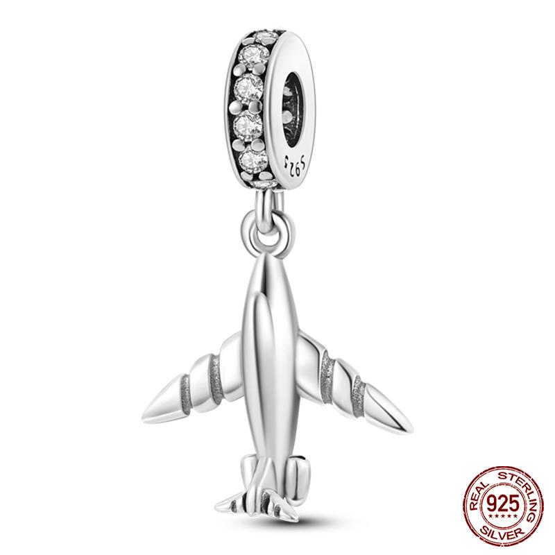 S925 Silver Fashion Camera Coffee Cup Flower Charms Beads Fit  S925 Original Bracelet DIY Birthday Jewelry Making For Women