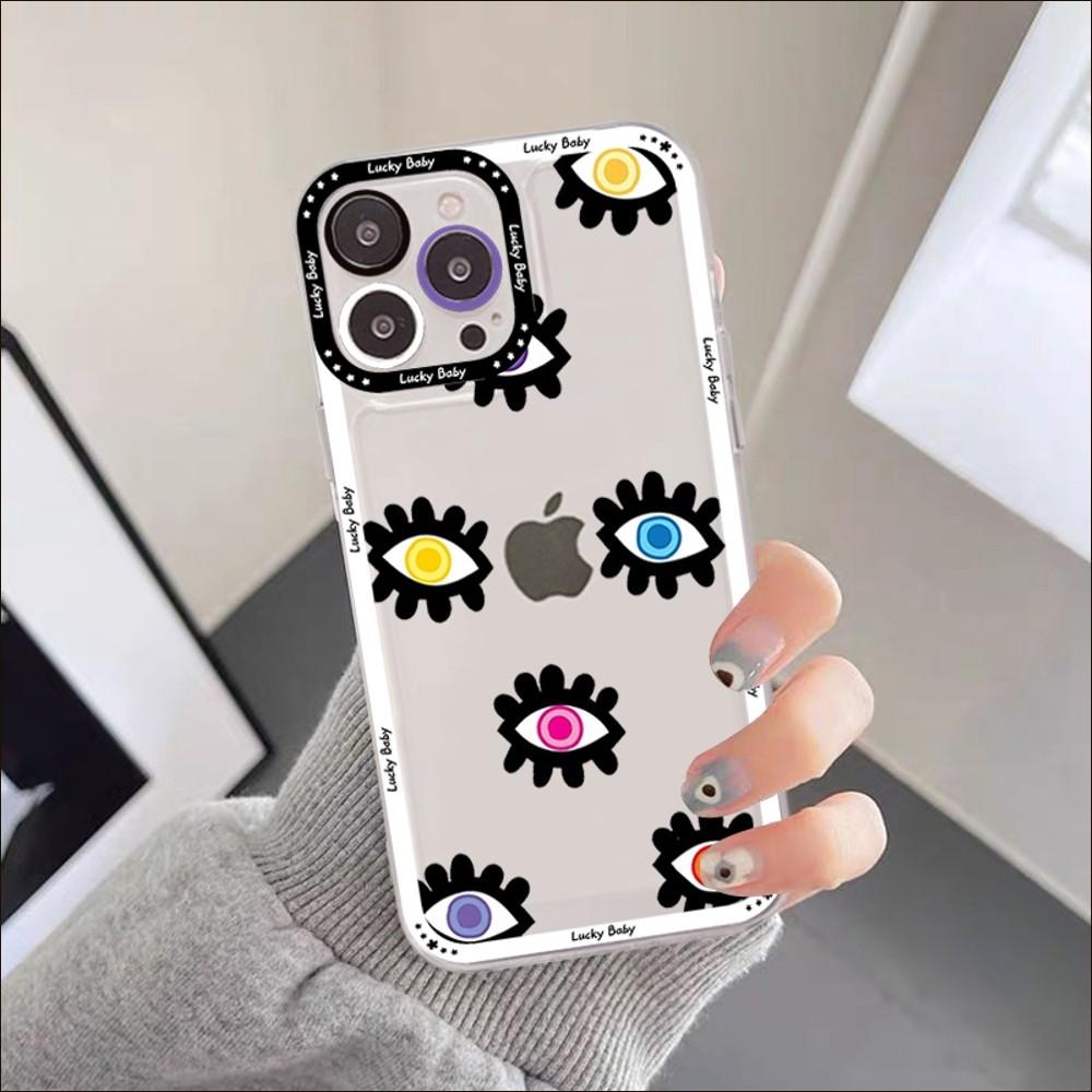Funny Turkish Lucky Blue Evil Eye Phone Case For iPhone 11 12 13 mini pro XS MAX 8 7 6 6S Plus X 5S SE 2020 XR clear case