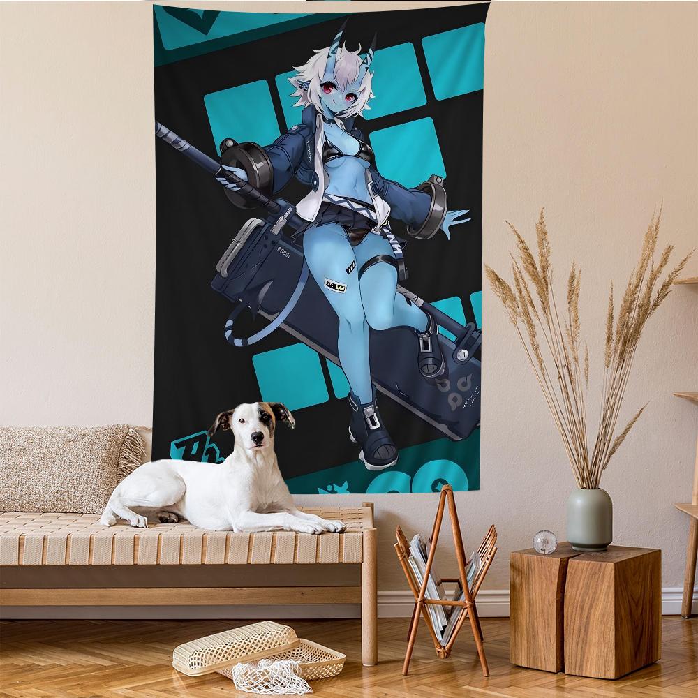 Zenless Zone Zero Colorful Tapestry Wall Hanging Hanging Tarot Hippie Wall Rugs Dorm Wall Art Decor