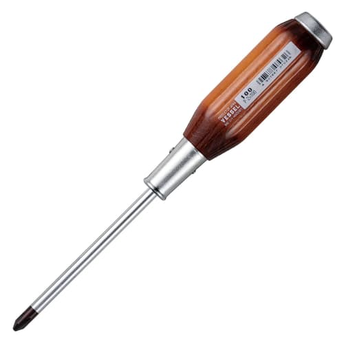 VESSEL Powerful Penetrating Driver Wooden Handle +2ÁE00 100