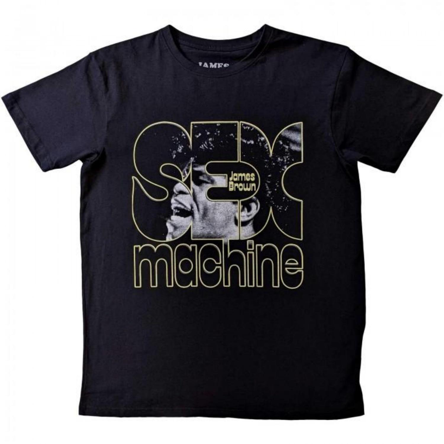 James Brown Unisex Adult Sex Machine Cotton T-Shirt S чёрный