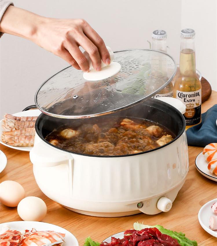220 В бытовая электрическая кастрюля для приготовления пищи с антипригарным покрытием — фото 6