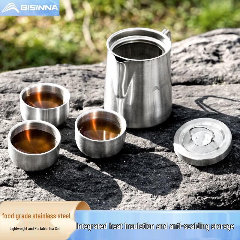 Beishanlang Stainless Steel Portable Outdoor Tea Set