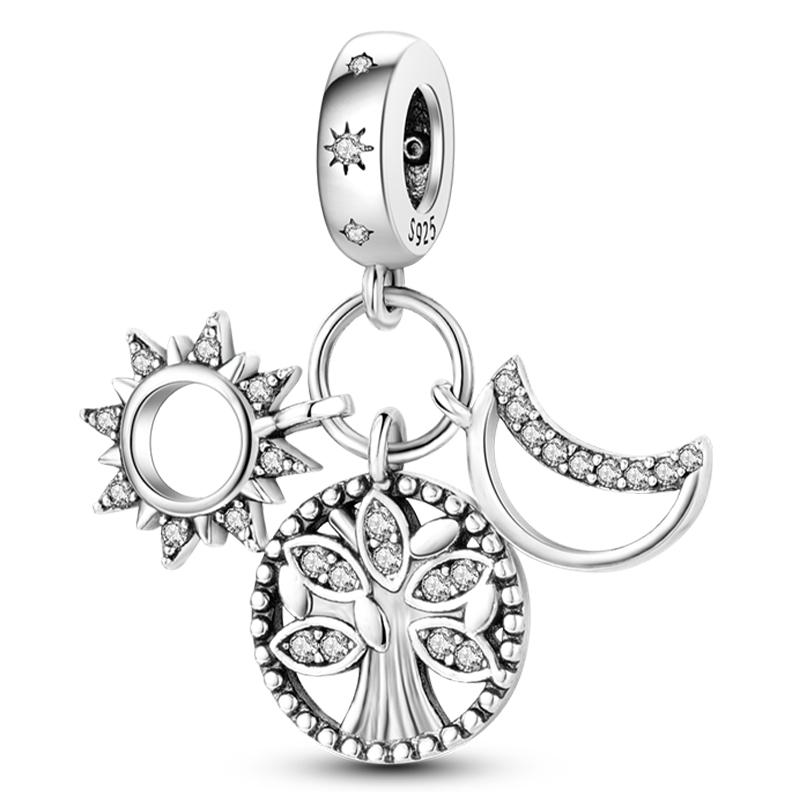 Mărgele Charm Mărgele Charm Mărgele Charm Culoare Cupru Fundă Cruce Arborele Vieții Mărgele Charm Compatibile Cu DIY Brățări Tip Bangle Autentice Pandantiv Charm Jew