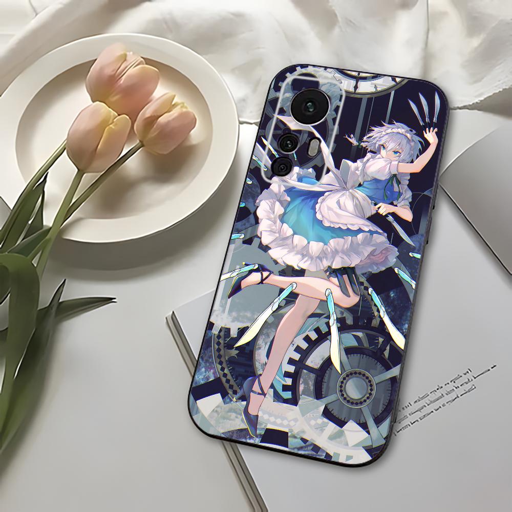 Game T-Touhou P-Project Phone Case For Xiaomi 11 Redmi Note 11 5G 8T 9A 9 10T Note8Pro Note9 12SUltra Black Case