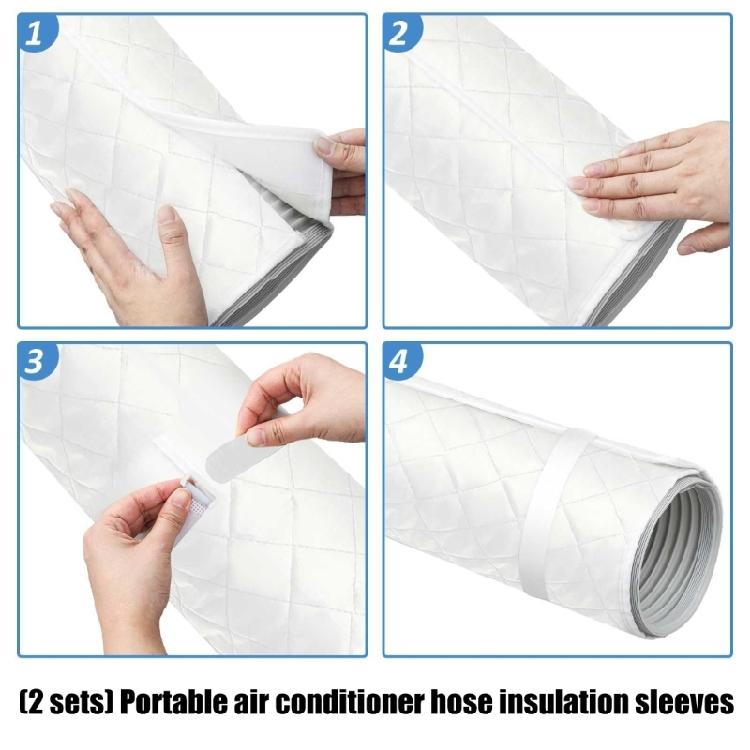Air Conditioning Flexible Duct Insulating Covers 4 Customizable Bands For Energy Efficiency