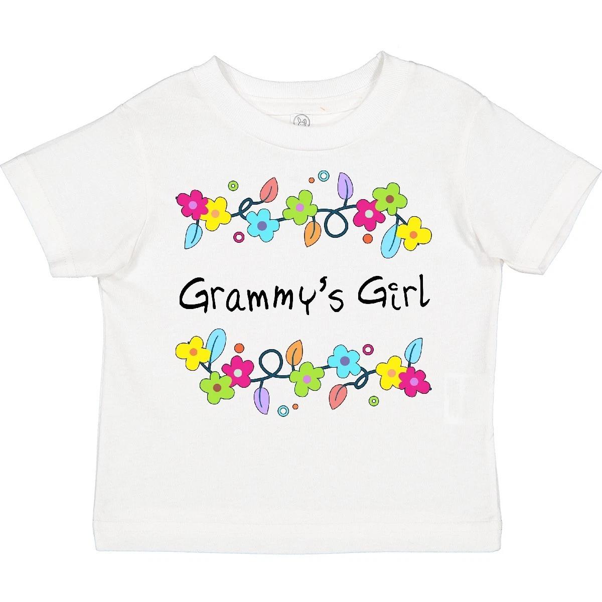 Inktastic Grammys Girl- Bright Flowers Toddler T-Shirt Family Grandma Grammy Fun 160