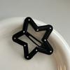 2-6Pcs Fashion Black White Polka Dots PU Leather Star Hairpin Hair Side Clips For Women Girls Hair Accessories Y2K BB Hair Clips