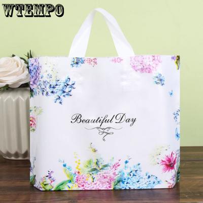 50pcs Plastic Gift Bag with Handle Gift Bags Shopping Bags for Boutique Stores Birthdays Party Favor Bags Party Gift Bags Craft Tote Bags Treat Bags