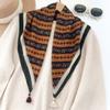 Women Luxury Old Money Style Tassel Decorated Square Neck Scarf For Daily Commute