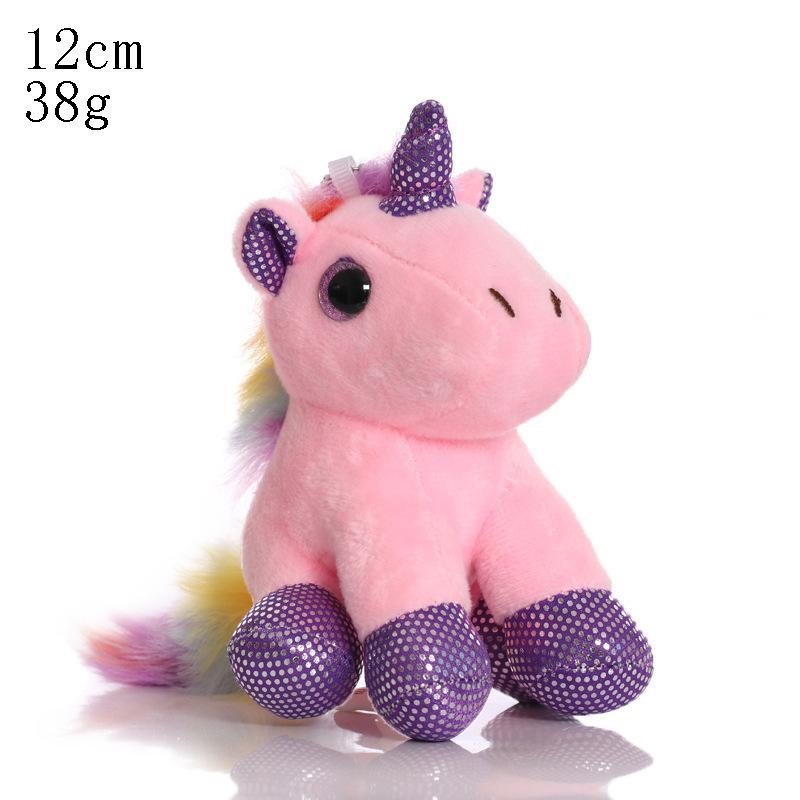 Unicorn Pendant Doll Schoolbag Plush Toy Rainbow Dream Ins Cute Pony Doll Key Pendant