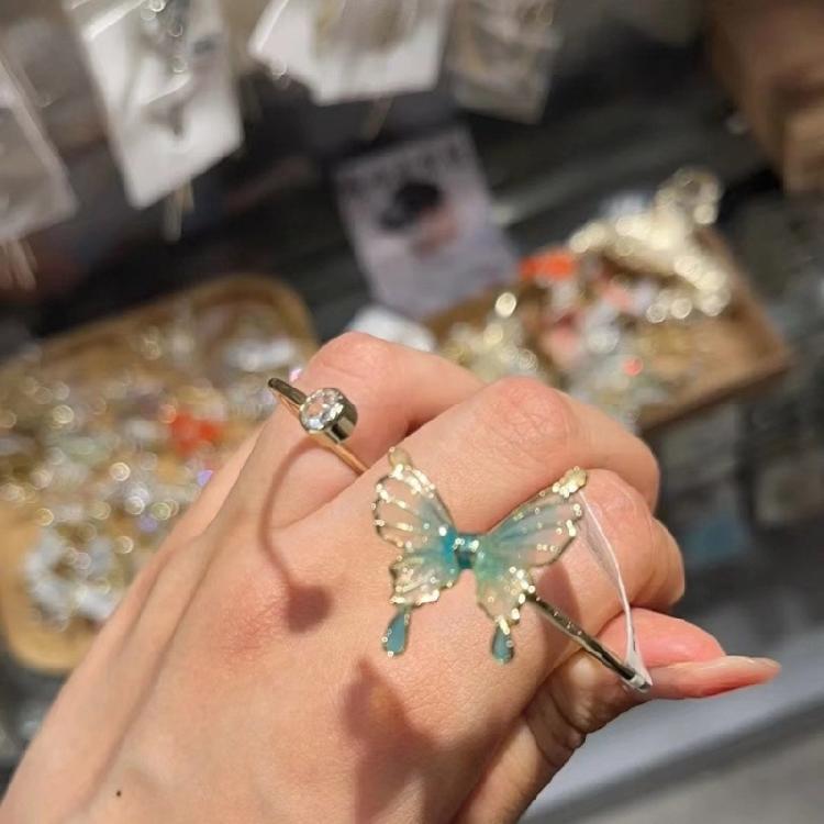 Practical Butterfly Starbursts Hand Fashion Accessory Multipurpose Bracelet and Rings Portable for Everyday Wear