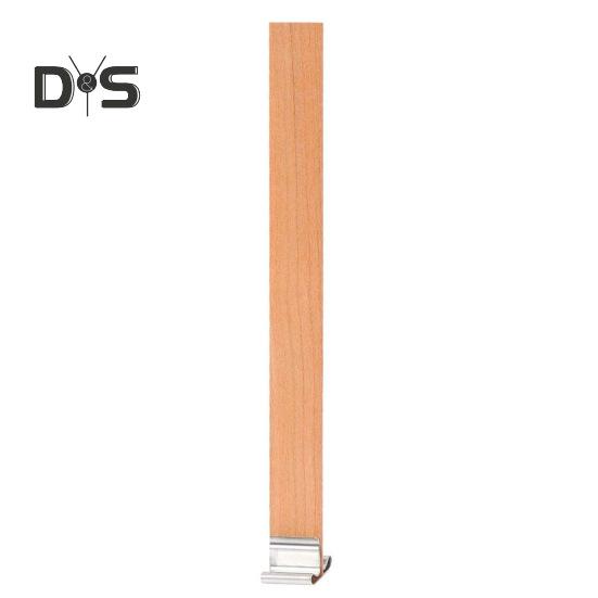 22 Pcs Wood Candle Wicks Sustainable Candle Wicks with Metal Bases Handmade Smokeless Wooden Candle Wicks for DIY Candle Making