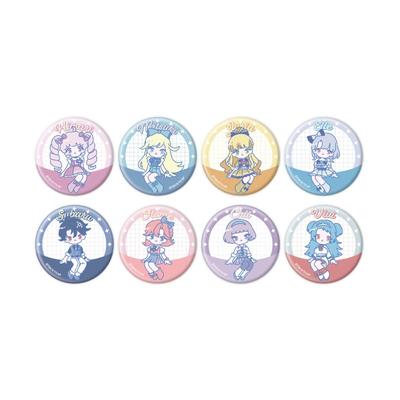Himitsu No Eye Puri 04 [Official Illustration] Can Badge Complete Set (8-Piece Box)