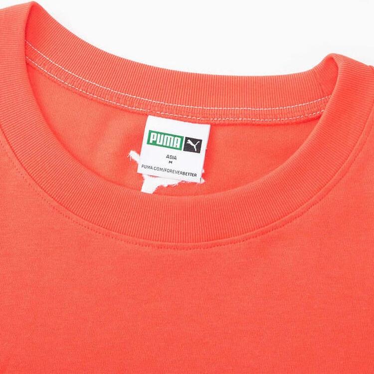 Puma Swxp Dancemania Breathable Letter Dopamine Print Round Neck Loose Short Sleeve T-Shirt Unisex Tops 626857-25