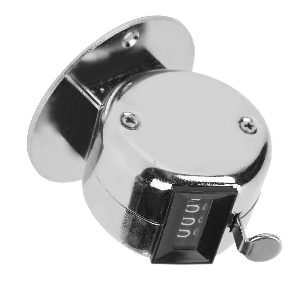 Hand Tally Counter Stainless Steel 4Digit Manual Counting Tool for Workshop Inventory