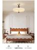 Retro French Cream Chandelier for Bedroom & Study - Creative Designer Full Spectrum Ceiling Light