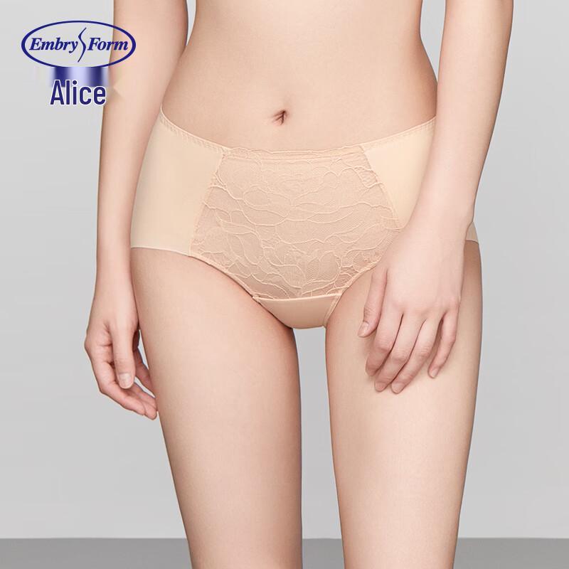 

Embry Rose Lace Mid-Low Waist Seamless Briefs XL