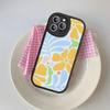 Flower Abstract Market Phone Case For IPhone 16 15 14 13 12 11 Pro Max Plus Leather Cover