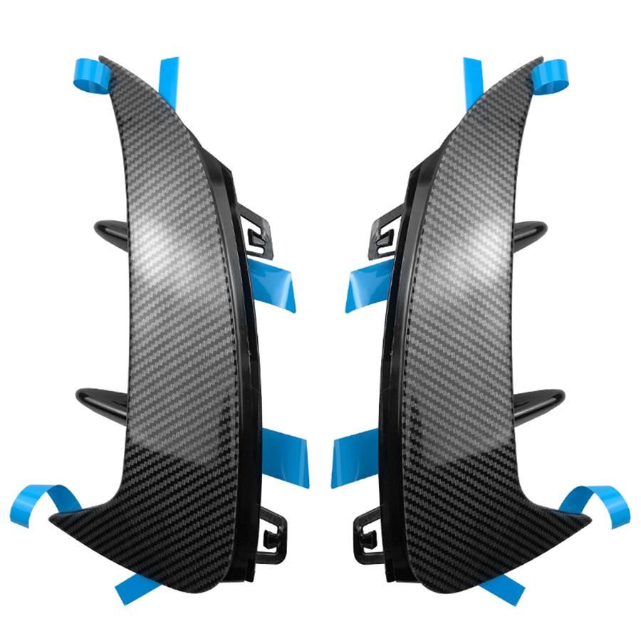 Rear Bumper Trim Lip Spoiler Fins For Mercedes A-Class W177 Hatchback 2019-2022