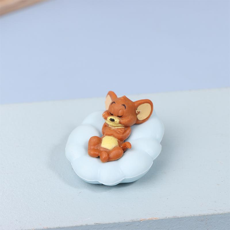 Sleeping Tom And Jerry Pillow Tom Cat Mouse Car Ornament Cute Desk Decorations Adorable Figurines Collectible Playful Ornaments