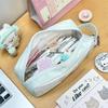 Korean Style Green Star Cute Kitten Multi-functional Pencil Case for Middle School Students