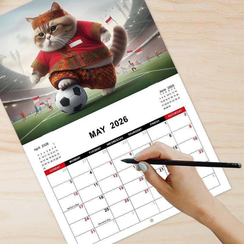 2026 Kittens Cats Calendar Wall Monthly Planner Family Home Organiser