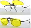 [cliponkeeper] Made in Japan Clip-on Sunglasses, Wears Over Glasses, UV Protection, Ultra-lightweight, Flip-up Style, Unisex, Keeper 9324 Yellow