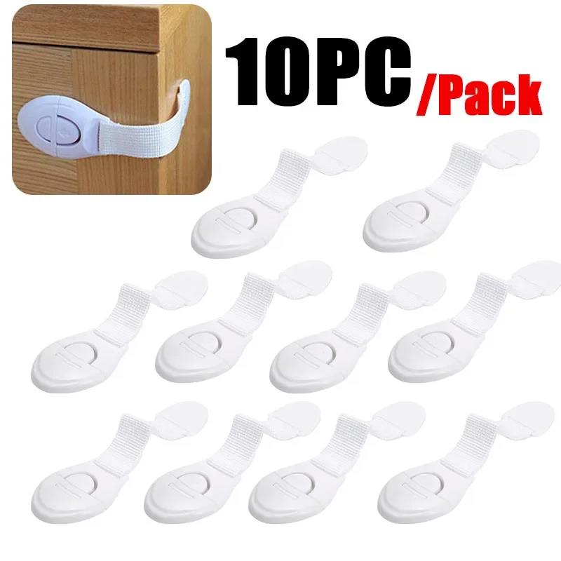 

10pcs Child Safety Cabinet Locks - Baby Proof Drawer Plastic Security Protector for Kids, Childproof Home Safety Accessories2028