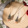 Delicate Colorful Crystal Christmas Tree Pendant Necklace for Women New Design Neck Chain New Year Holiday Festival Jewelry Gift