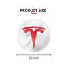 ICTB3 4Pcs 56mm Car Wheel Center Hub Caps Emblem Stickers Auto Rim Cover Accessories For Tesla Model 3 S X Y Roadster SpaceX
