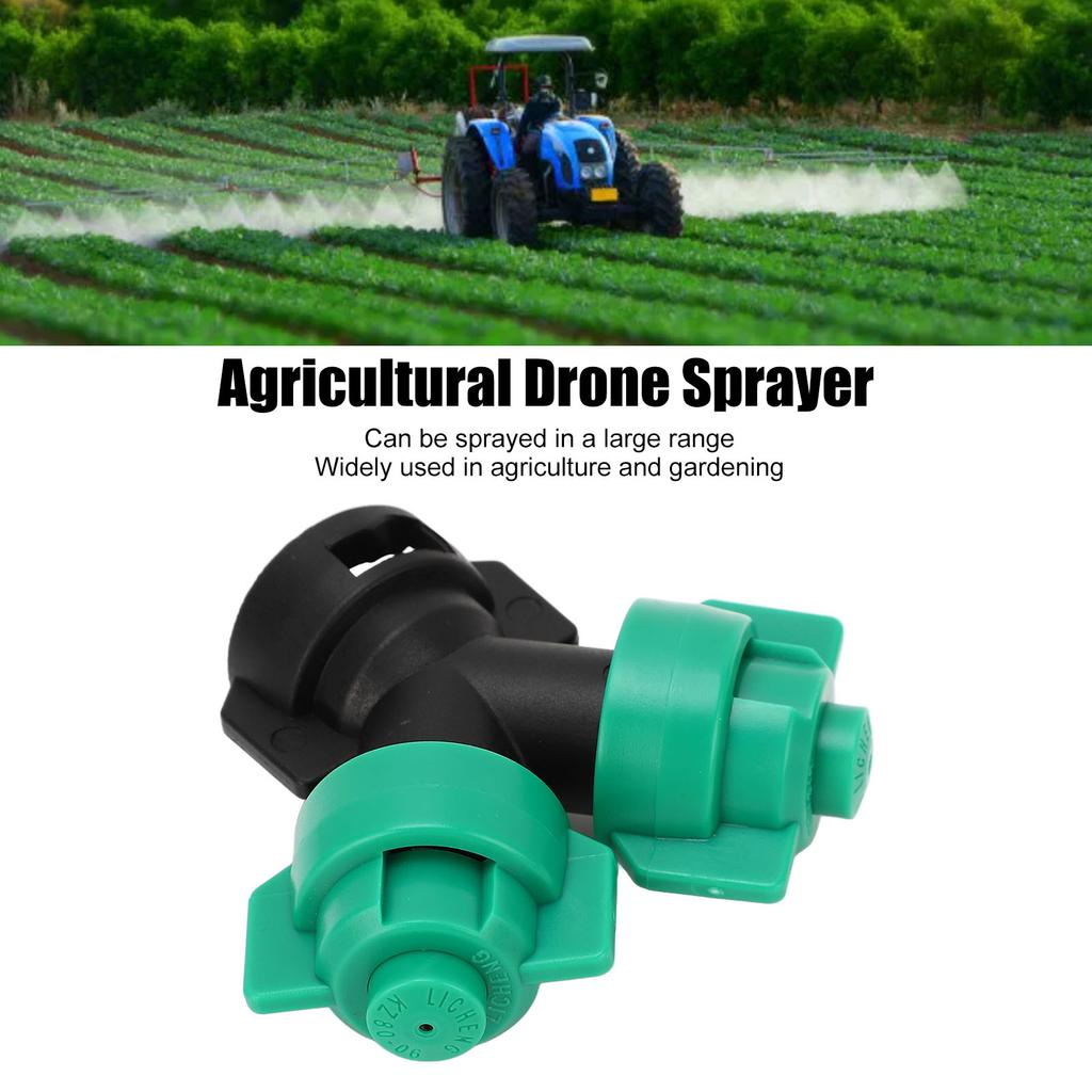 Agricultural Plant Protection Drone Spray Nozzle Round Agricultural Drone Double Sprayer Green
