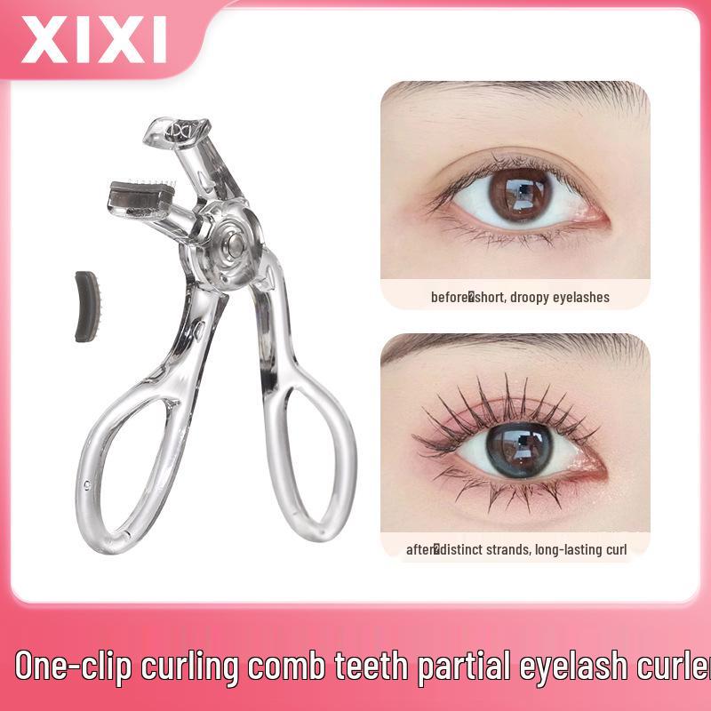 Xixi Wide Angle Eyelash Curler - Long-Lasting, No Pinching, Perfect for Beginners & Swollen Eyelids.