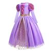 Mädchen Rapunzel Prinzessinnenkleid Mädchen Halloween Cosplay Ballkleid Karneval Party Kostüm Verkleidung Kinder Outfit Kinderkleidung
