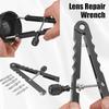 Lens Repairing Spanner Wrench 16-100mm with 3 Types Tips Maintenance Wrench Open Tool for Diameter 37mm-86mm DSLR Camera Lenses