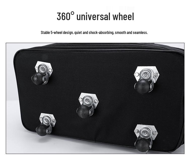 Geantă de mână pliabilă impermeabilă pentru călătorii, cu roți, pentru femei - Bagaj checked cu capacitate mare