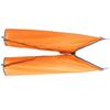 Regenhose Wasserdicht Seitenreißverschluss Leicht Verstellbar Regendichte Hose für Wandern Outdoor-Nutzung Orange