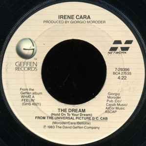 

7inch Record IRENE CARA The Dream Hold On To Your Dream 729396 GEFFEN 1983 Japan Dance Electronica Used