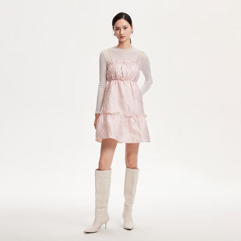 

VEROMODA 2024 Early Autumn Two-Piece Textured Mesh Dress M