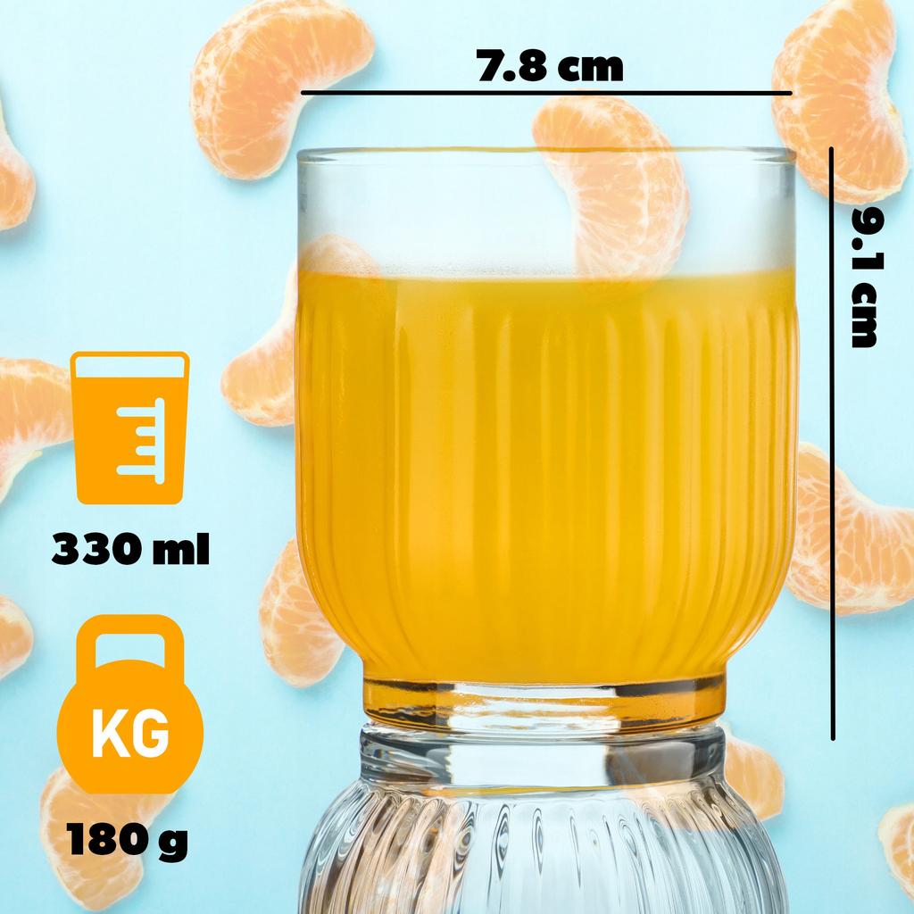 KADAX 6x Szklanki Do Drinków Napojów Zestaw